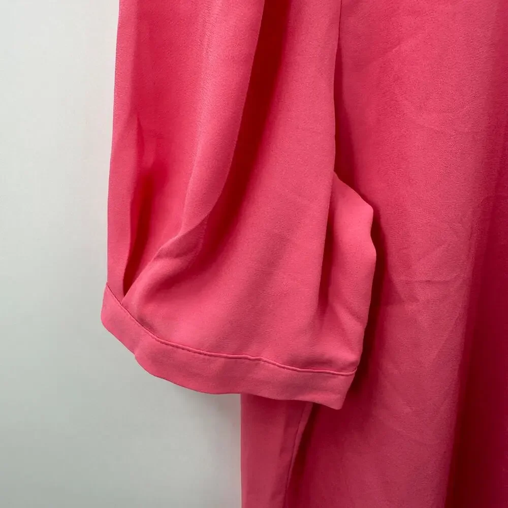 J. CREW NWT Drapey Button-Up Top in Pink BP553 // S